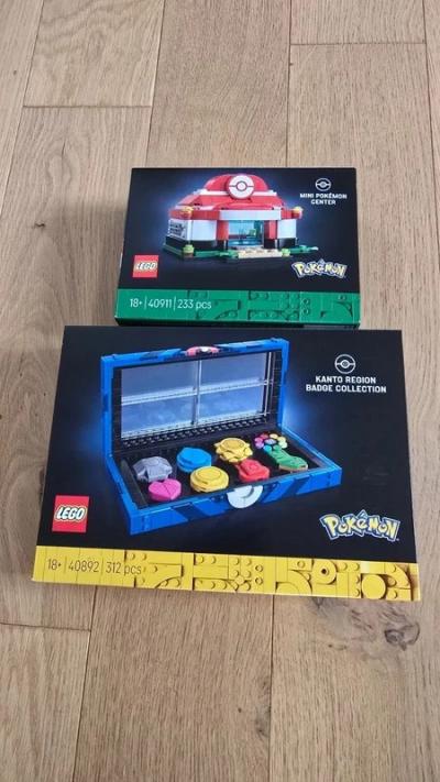 LEGO Pokemon: Collection de badges de Kanto (40892) et Centre Pokemon(40911)