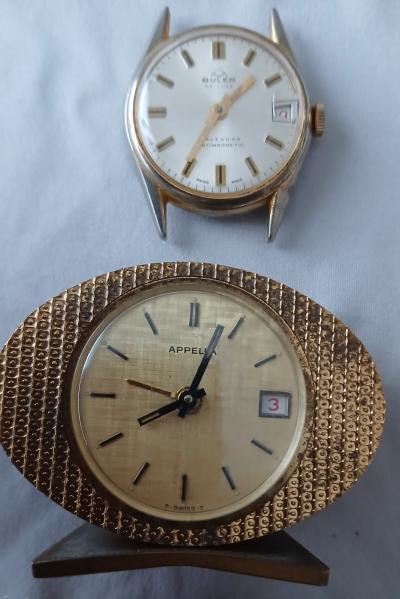 Petit r�veil m�canique fonctionnel   Montre m�canique non fonctionnelle
