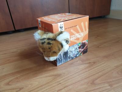 Peluche collection WWF   bebe Tigre d'Asie   panda Org. vintage 86's