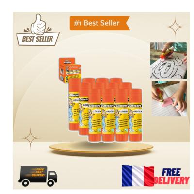 Cl�o'Stick de Cl�op�tre   12 B�tons de Colle 8g, Parfait pour Bricolage et �cole