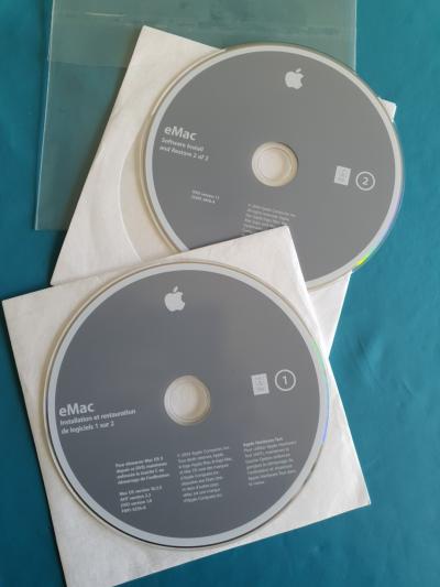 APPLE eMac   2 DVD Instal eMac 10.3.5  Occasion