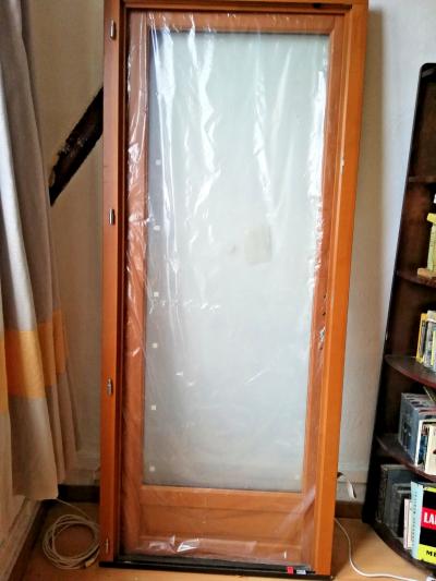Porte Fen�tre   Ch�ssis (Pin, double vitrage) 200x80