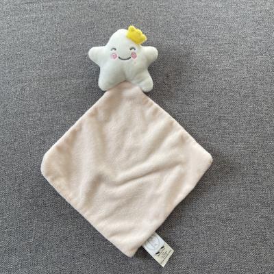 Doudou �toile blanche rose couronne jaune B�b� Douceur