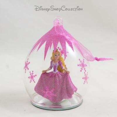 Boule de No�l Princesse DISNEY Raiponce violet d�coration de sapin en verre (DO)