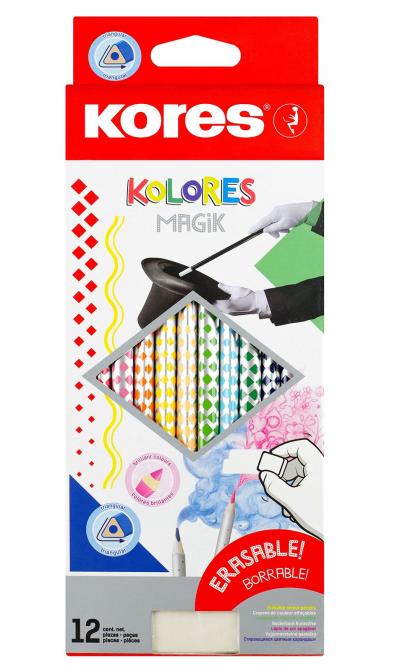Kolores Magik  12 Crayons de Couleur Effa�ables pour Enfants, D�butants et A...