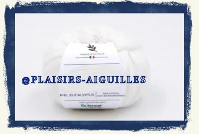 3 PELOTES DE  phil eucalyptus neuves couleur BLANC