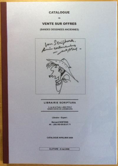 SCRIPTURA Catalogue de vente BD 8 mai 2008 Excellent �tat