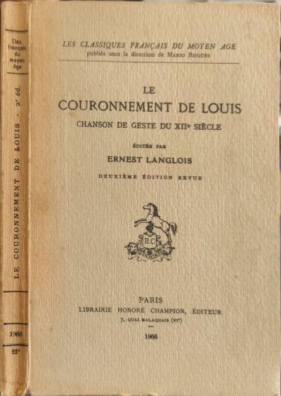 Le Couronnement de Louis | Ernest Langlois | Bon �tat