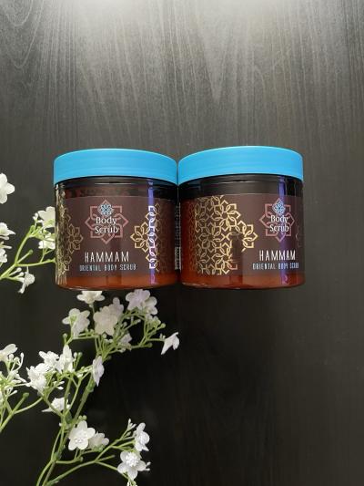 2 X Gommage corps Au parfum de hammam Body Scrub 500 g Exfolie la peau.
