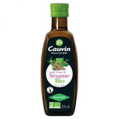 lot 3 Huile vierge de s�same bio CAUVIN 25 cl
