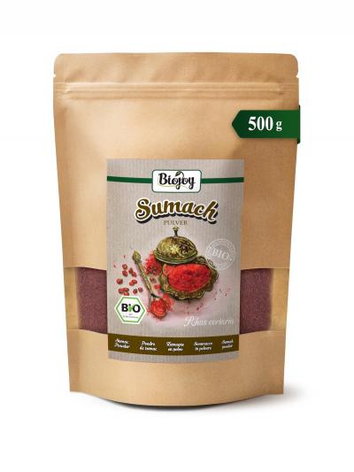 Poudre de Sumac BIO 500 g, Sumac �pice moulu, 5% de Sel gemme