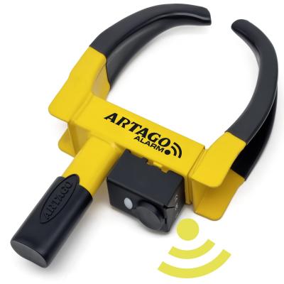 ARTAGO ART872 Antivol Voiture Sabot Roue Haut de Gamme, 2en1 Sans-Avec Jaune