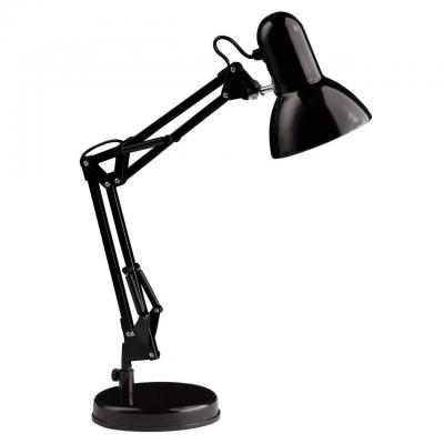 92706-06 Lampe � Poser E27 M�tal-Plastique Noir 40 x 50 cm