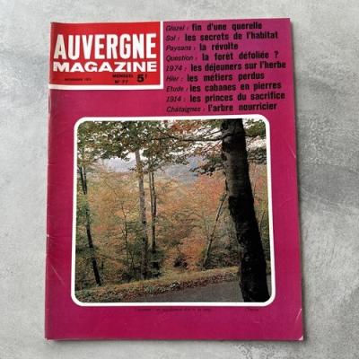 Auvergne magazine de novembre 1974 num�ro 77   Le Cheval En Auvergne - Paysans