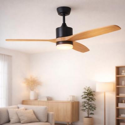 Ventilateur de plafond ORAE bois naturel LED connect� Tuya