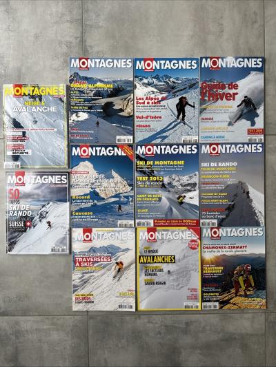 Lot De 11 Revues Montagnes Magazine Avalanche Ski Rando Chamonix