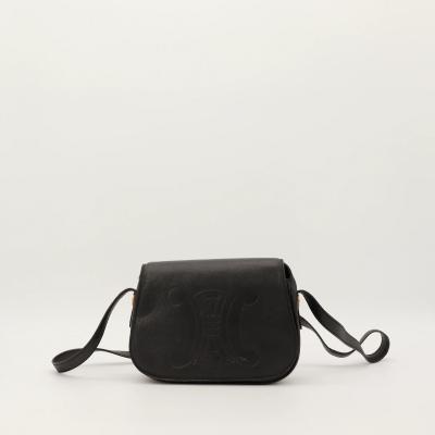 La Sacoche Triomphe Cuir Noir C�line