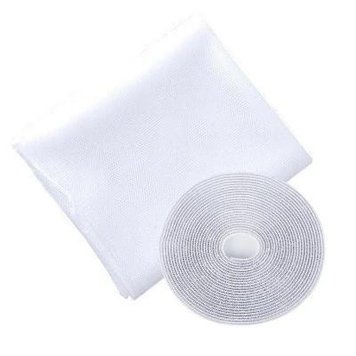 Moustiquaire Fen�tre Blanche 130x150 cm Amovible Fixation Simple Facile Scratch
