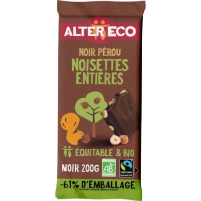 lot 3 Tablette de chocolat Noir Noisettes Enti�res Bio ALTER ECO 200 gr