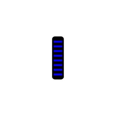 Attache c�ble ProGuard   Avant   Autocollant   Standard   Bleu