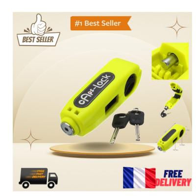 Antivol de Guidon pour Moto et VTT   S�curit� Syst�me avec 2 Cl�s Jaune