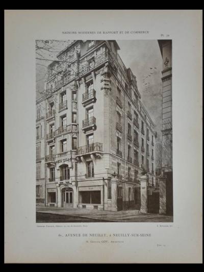 NEUILLY, 85 AVENUE CHARLES DE GAULLE   PLANCHES  1905   PARIS, 9 RUE JACQUEMONT