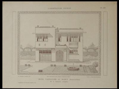 LE RAINCY, 19 BIS AVENUE DE LIVRY, MAISON ART DECO  1933  PLANCHES, VERNAYRE