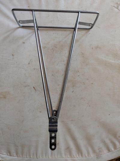 Porte Bagages Arri�re Vintage F. FIOUL Acier Chrom�   V�lo Ancien Randonneuse