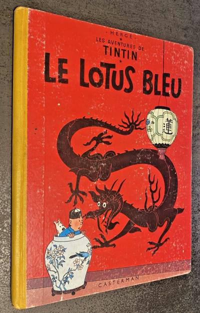 TINTIN : Le Lotus Bleu   N�18   B17   1956   Cote BDM 180     Bel Etat