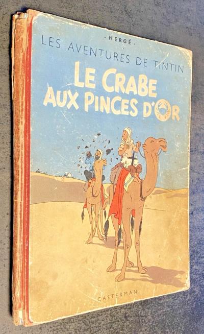 RARE : TINTIN Le Crabe aux Pinces d'Or  N�2 A18   1943  Cote BDM 4000      N & B