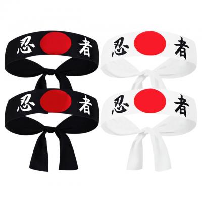 Lot de 4 bandeaux japonais polyvalents en polyester durable pour le karat�