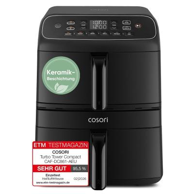 Friteuse � air chaud Airfryer Dual Zone 10,8 L Turbo Tower 2 chambres 2700 W NEUVE emballage d'origine
