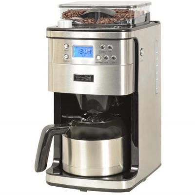 Kitchen Chef Cafeti�re Programmable Isotherme Avec Broyeur 12 Tasses 1000w Inox