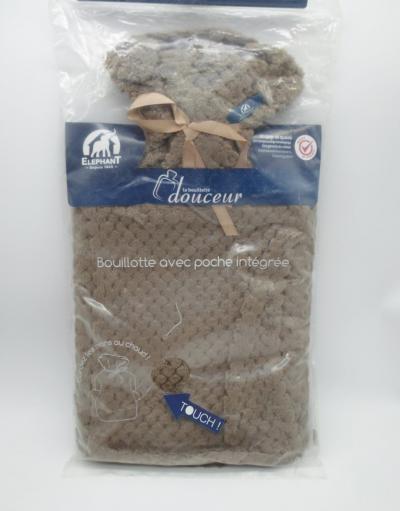 ELEPHANT BOUILLOTTE AVEC POCHE INTEGREE 2L MARRON NEUF