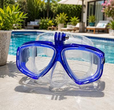 Masque de Plong�e Bleu �tanche avec Support GoPro Snorkeling Adulte enfant