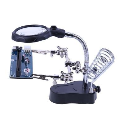 Loupe de soudage LED avec support troisi�me main outil r�paration �lectronique