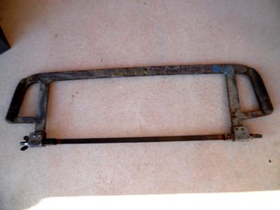 old tool, OUTIL ANCIEN, grande scie � m�taux de cheminot  - COUPE RAIL - train