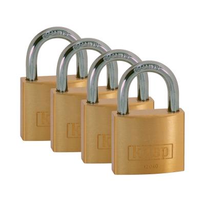 Kasp K12040D4 S�rie 120 Lot de 4 Cadenas � cl� 40 mm