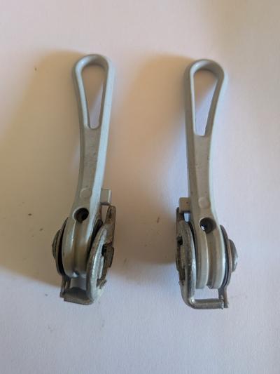 Paire Manettes de Vitesses SIMPLEX Delrin Blanc Plot Cadre V�lo Course Vintage