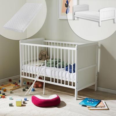 Kids Collective Lit convertible en lit b�b� 60 x 120 cm avec matelas, sommier �