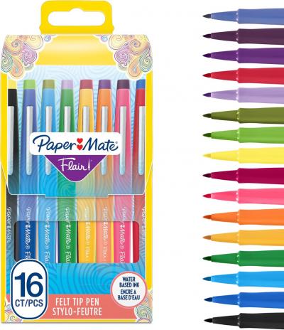 Flair Stylos Feutres | Feutres De Coloriage Sans Fuite � Pointe Moyenne (0,7 Mm)