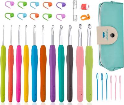 Aiguilles � Crochet Set 30Pcs, Ensemble De 11 Pcs � Tricoter Avec Poign�es Ergon