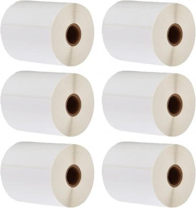 �tiquette D'Exp�dition 100 Mm X 150 Mm   Noyau De 1 Pouces   6 Rouleaux De Pack