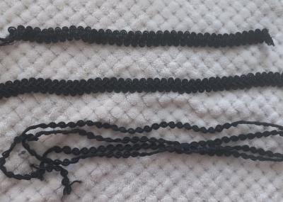 LOT DE 3 GALON ANCIEN NOIR MERCERIE VINTAGE