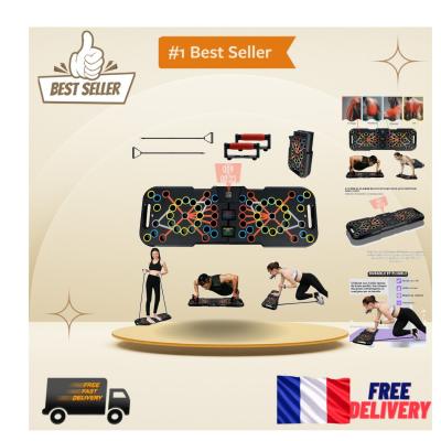 Planche Push Up Multifonctionnelle avec Compteur et Bandes de R�sistance Inclus