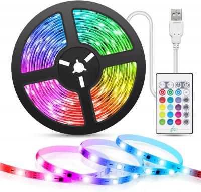 Ruban LED 5M, LED Chambre, USB Bande LED RGB Multicolore Musical Avec T�l�comman