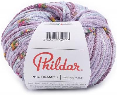 4 pelotes de phil TIRAMISU parme Neuves