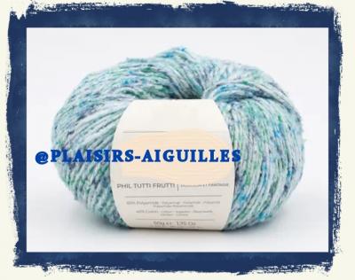 8 pelotes de phil TUTTI FRUTTI LAGON Neuves