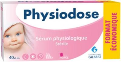 Serum Physiologique Physiodose Gilbert Bebe Adulte Lavage Nez Yeux Boite 40x5ml