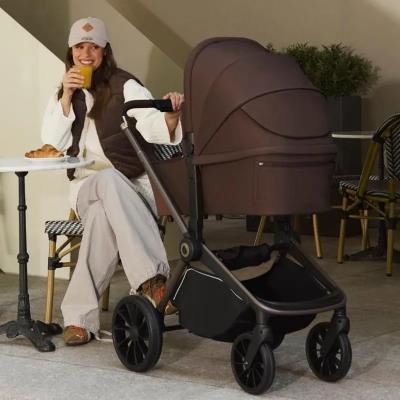 Poussette 3 en 1 LIONELO Mika Plus Nacelle Si�ge Auto Marron 22kg landau b�b�
